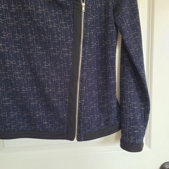 41 Hawthorn Stitch Fix Blue Asymmetric Zip Up Soft Jacket Size XS - Picture 5 of 11